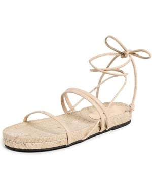 Alohas Rayna Leather Sandals - Metallic