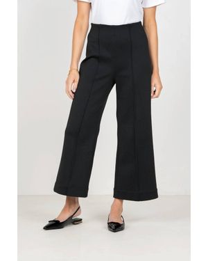 Emily Mccarthy Cropped Piper Pants - Black
