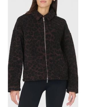 Sweaty Betty Plush Collared Fleece Jacket - Black