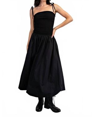 Edit by Nine Bubble Hem Midi Dress - Black