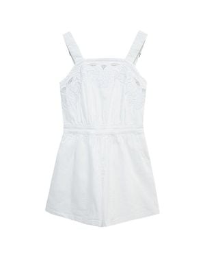 Habitual Embroidered Romper - White