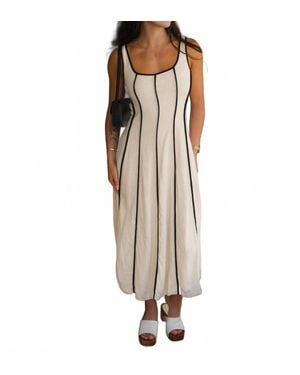 illa illa Hamptons Linen Midi Dress - Natural