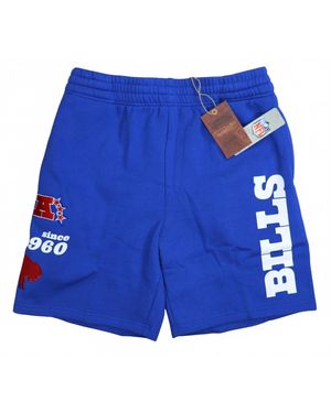 Mitchell & Ness Buffalo Bills Nfl Throwbacks Fleece Retro Style Shorts - Blue
