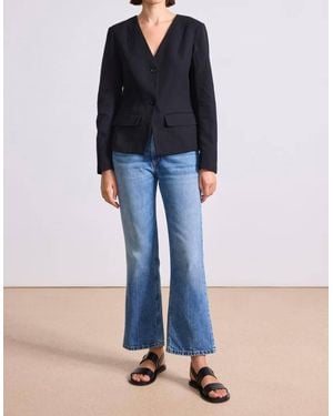 Apiece Apart Asma Blazer Top - Blue