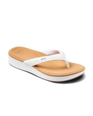 Reef Cushion Cloud Cj0234 Sandals Slip-On Slide Jax385 - White