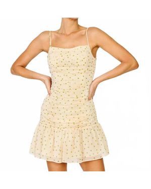 Line & Dot Lilou Mini Dress - Metallic