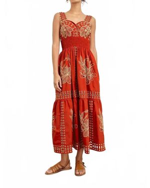 Rails Fawn Midi Dress - Red