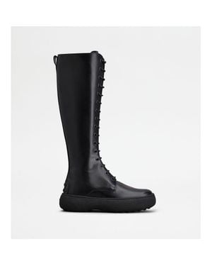Tod's W. G. Lace-Up Boots - Black