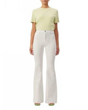 DL1961 Rachel Flare Fit Jeans - White