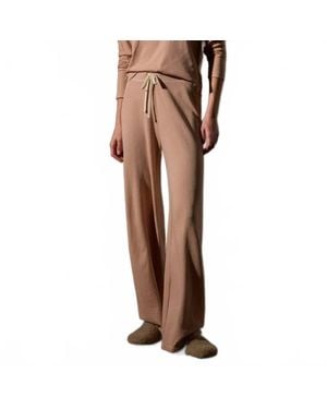 James Perse Wide Leg Sweatpants - Brown