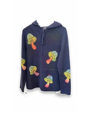 Harden Mushroom Tie Dye Hoodie - Blue