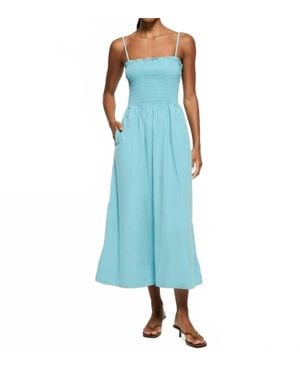Nation Ltd Sibelle Smocked Dress - Blue