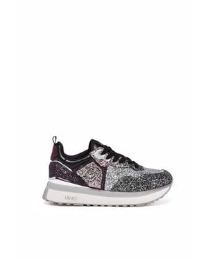 Liu Jo Polyurethane Glitter Sneakers - White