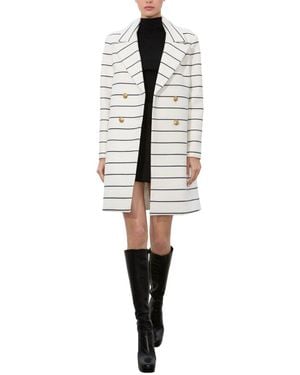 Alice + Olivia Moore Wool-Blend Peacoat - Natural