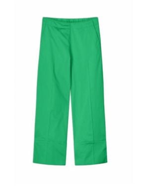 Summum Cotton Stretch Trouser - Green