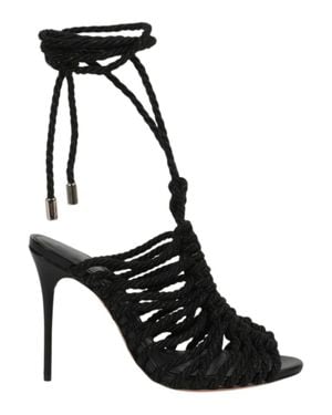Alexandre Birman Barbara Lurex Heel Sandals - Black
