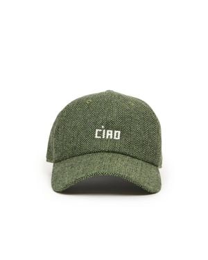 Clare V. Wool Baseball Hat - Green