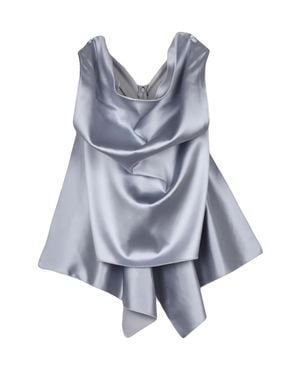 Sportmax Top With Back Zip - Blue