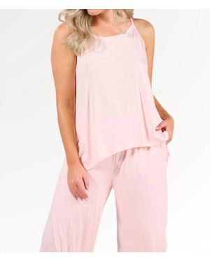 Faceplant Dreams Tulip Tank Top - Pink