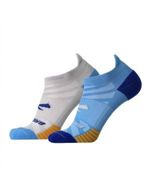 Brooks Ghost Lite No Show Socks - Blue