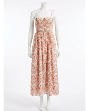 Z Supply Cornelia Ami Floral Midi Dress - White