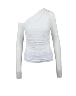 Aniye By Asymmetrical One-Shoulder Top - White
