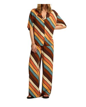 Auguste Cicely Stripe Martha Pant - Orange