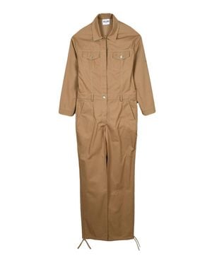 Moschino Cotton Jumpsuit - Natural
