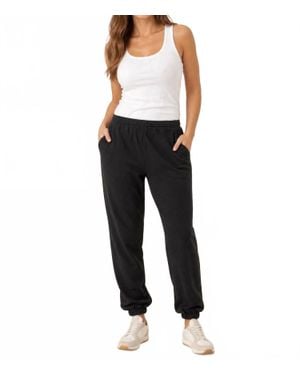 Karen Kane Flexible Elastic Waistband Sweatpants - Black