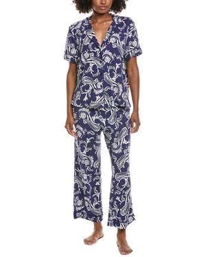 Sanctuary 2Pc Top & Pant Pajama Set - Blue