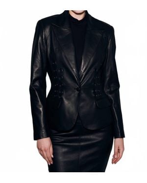 Giacca Lusso Grommet Blazer - Blue