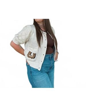 Bailey Rose The Carter Horse Cardigan - Blue