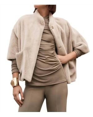 Joseph Ribkoff Minimalist Oversized Everyday Jacket - Natural