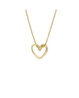 Fossil Tone Stainless Steel Pendant Necklace - Metallic