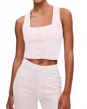 DL1961 Lizzie Top Cropped - White