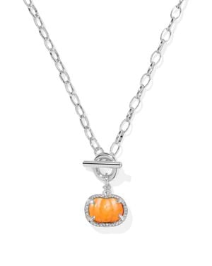 Kendra Scott Pumpkin Link And Chain Necklace - White