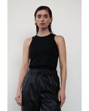 WITHBLACK Rita Ribbed Tank Top - Black