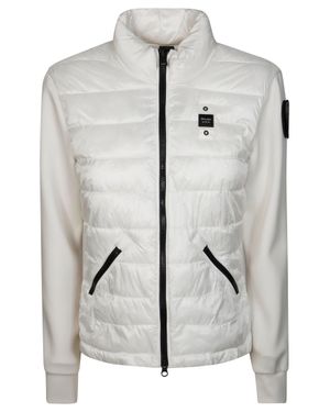 Blauer Biker Ny Quilted Panel Jacket - Gray