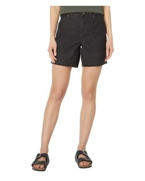 Carve Designs Oahu Shorts 6" Inseam Raw Hem High Rise Frog590 - Black