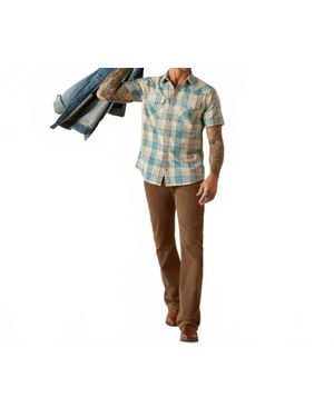 Ariat Howland Retro Fit Button Down Shirt - Blue