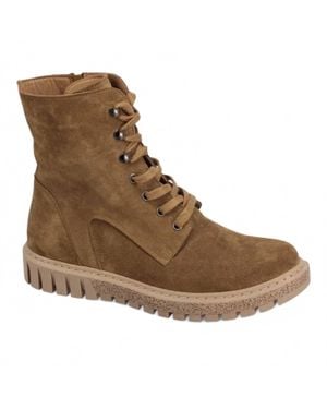 BUENO Scarlett Lace-Up Boots - Brown
