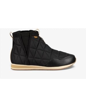 Teva Re Ember Mid Quilted Slip-On Ankle Booties - Black