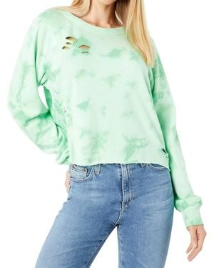 Wildfox Crop Sweatshirt - Green