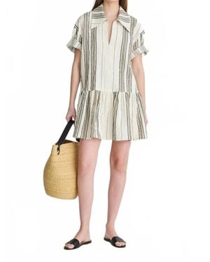 Apiece Apart Stripe Rowen Mini Dress - White