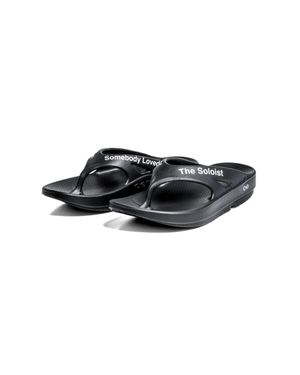 OOFOS Slider Flip Flop - Black