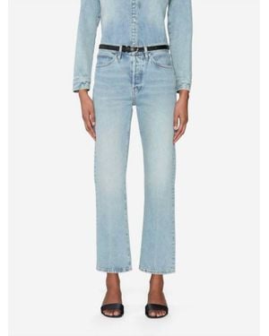 FRAME Vertical Straight Crop Jean - Blue