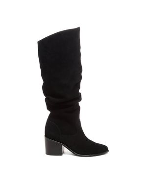 Kelsi Dagger Brooklyn Easton Suede Slouchy Boots - Black