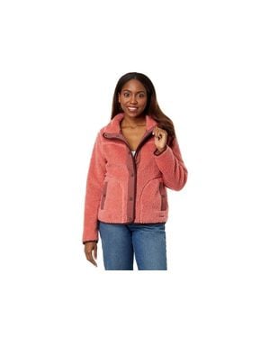 L.L. Bean L. L.Bean Bean's Sherpa Fleece Jacket Mineral Pockets Ddr260 - Red