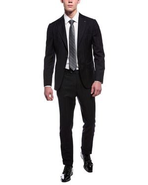 Corneliani 2Pc Wool & Cashmere-Blend Suit - Black