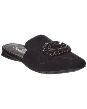 The Flexx Gemma Suede Flat - Black